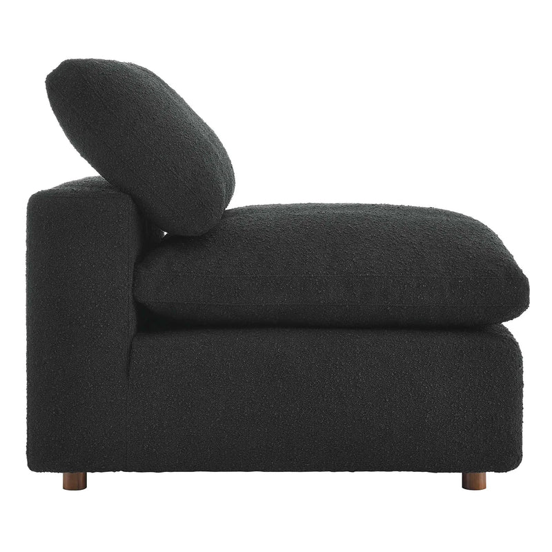Commix Down Filled Overstuffed Boucle Fabric Armless Chair by Modway by HouseOfZazla