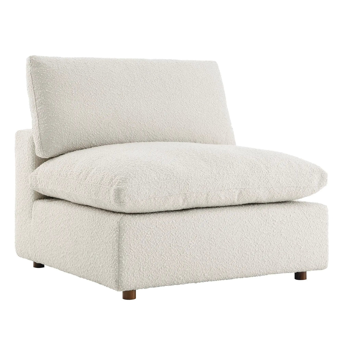 Commix Down Filled Overstuffed Boucle Fabric Armless Chair by Modway by HouseOfZazla