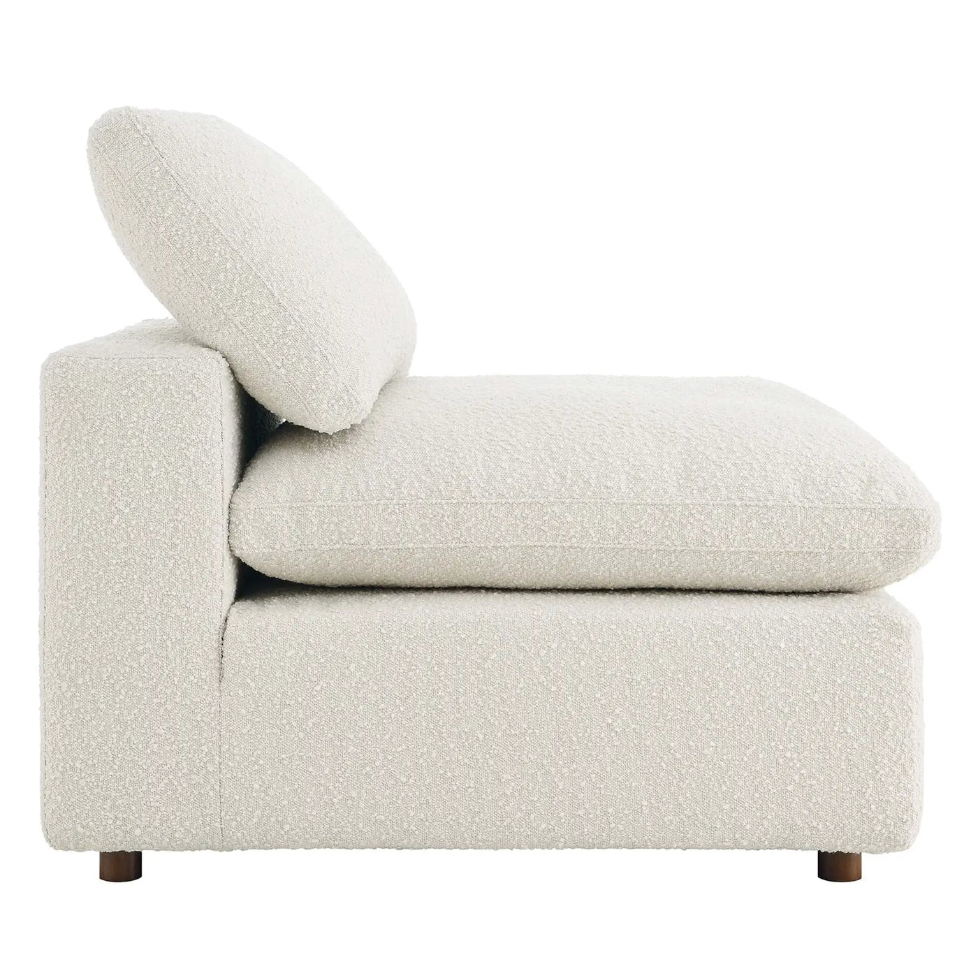 Commix Down Filled Overstuffed Boucle Fabric Armless Chair by Modway by HouseOfZazla