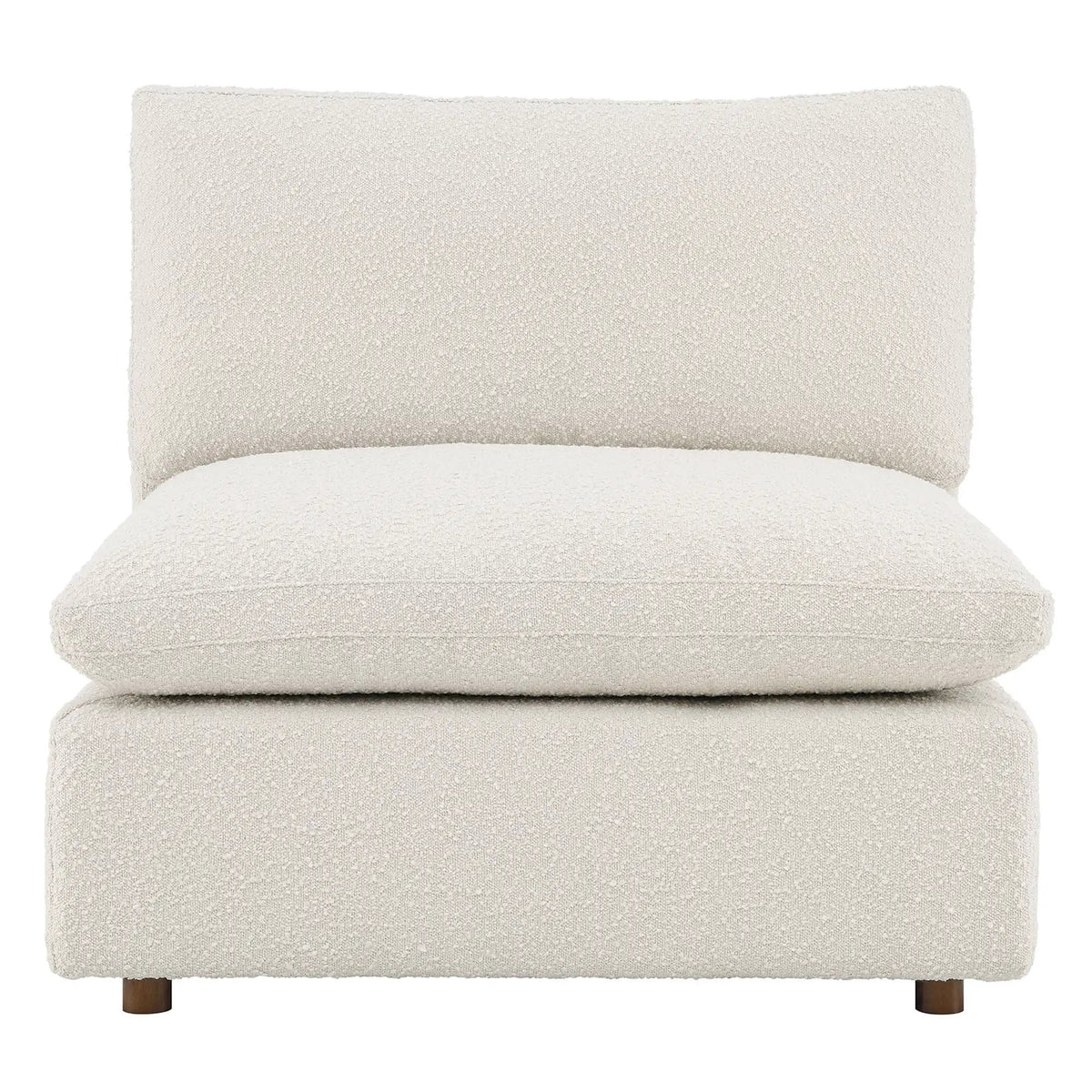 Commix Down Filled Overstuffed Boucle Fabric Armless Chair by Modway by HouseOfZazla