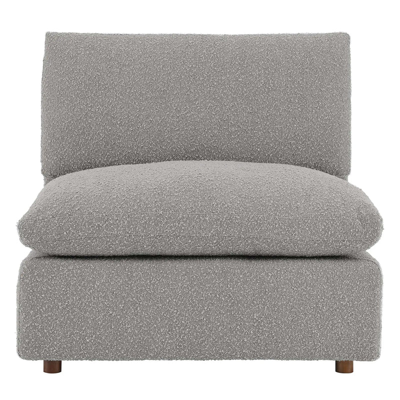 Commix Down Filled Overstuffed Boucle Fabric Armless Chair by Modway by HouseOfZazla