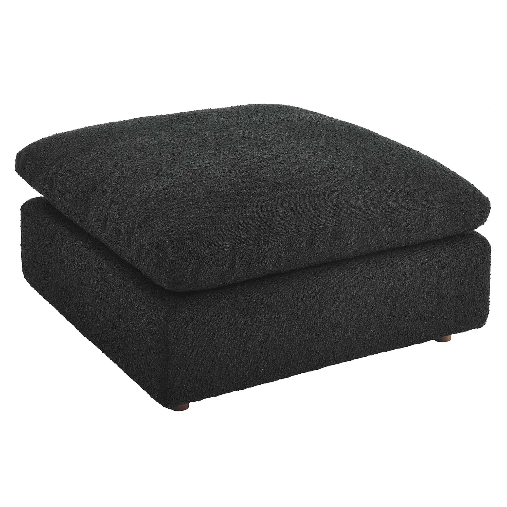 Commix Down Filled Overstuffed Boucle Fabric Ottoman by Modway by HouseOfZazla