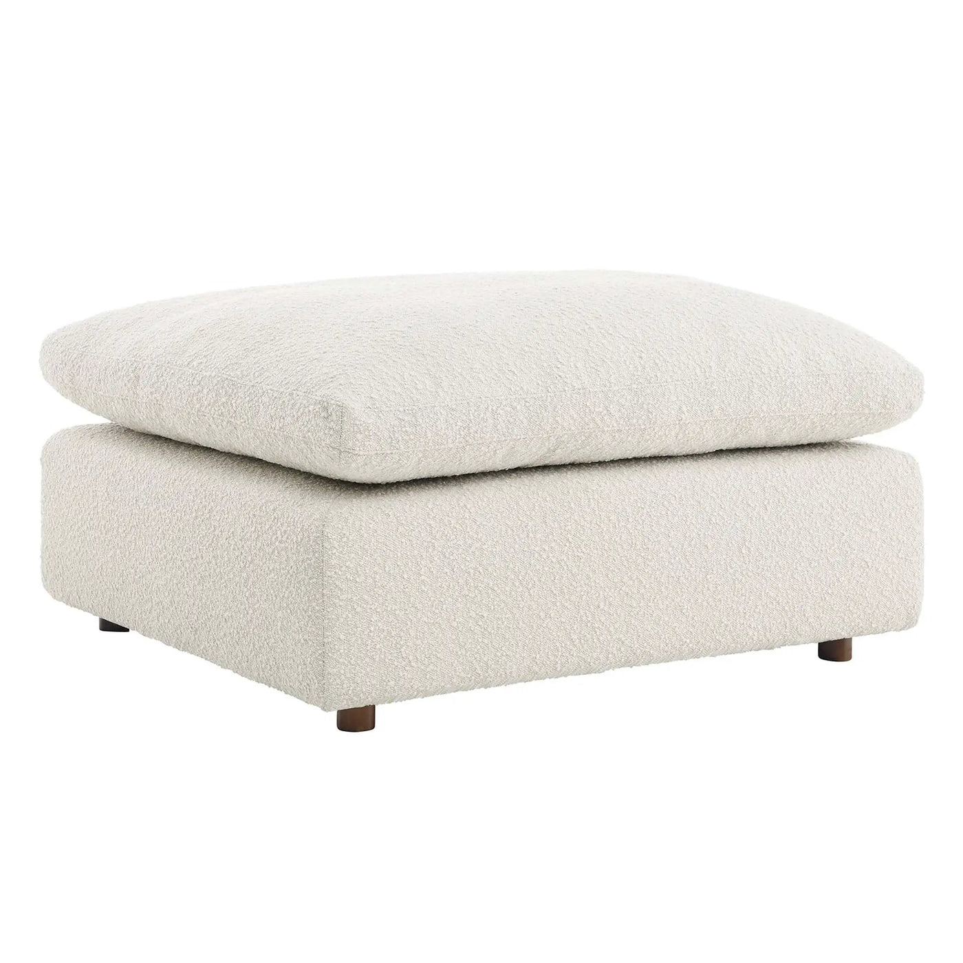 Commix Down Filled Overstuffed Boucle Fabric Ottoman by Modway by HouseOfZazla