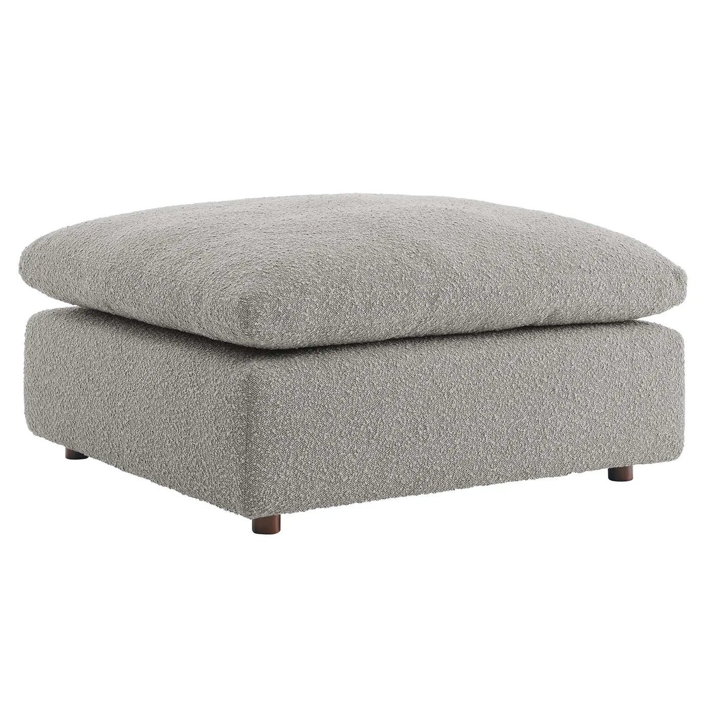 Commix Down Filled Overstuffed Boucle Fabric Ottoman by Modway by HouseOfZazla
