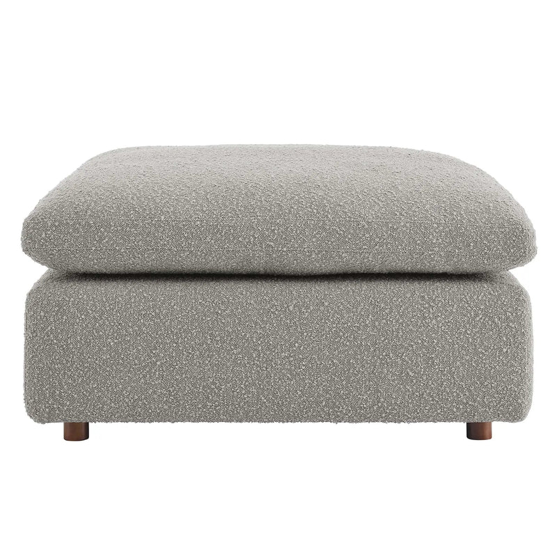 Commix Down Filled Overstuffed Boucle Fabric Ottoman by Modway by HouseOfZazla