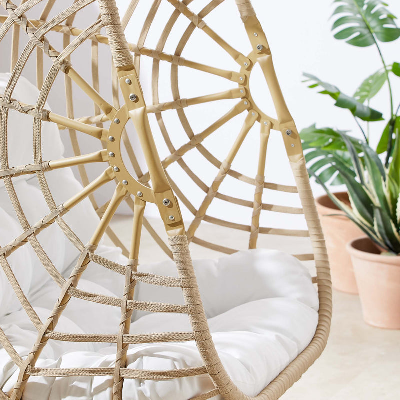 Amalie Wicker Rattan Outdoor Patio Rattan Swing Chair without Stand by Modway, photo 8 of 8
