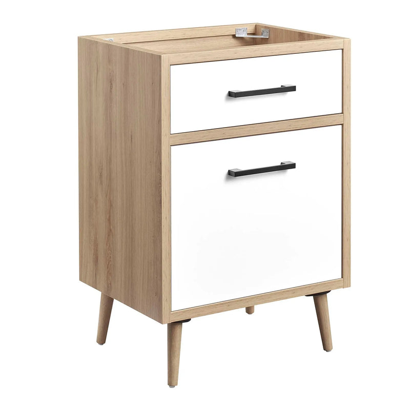 Maverick 24" Bathroom Vanity Cabinet Oak White by HouseOfZazla