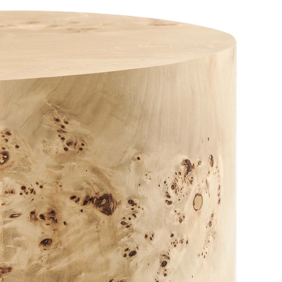 Cosmos 16" Round Burl Wood Side Table by Modway, photo 16 of 18