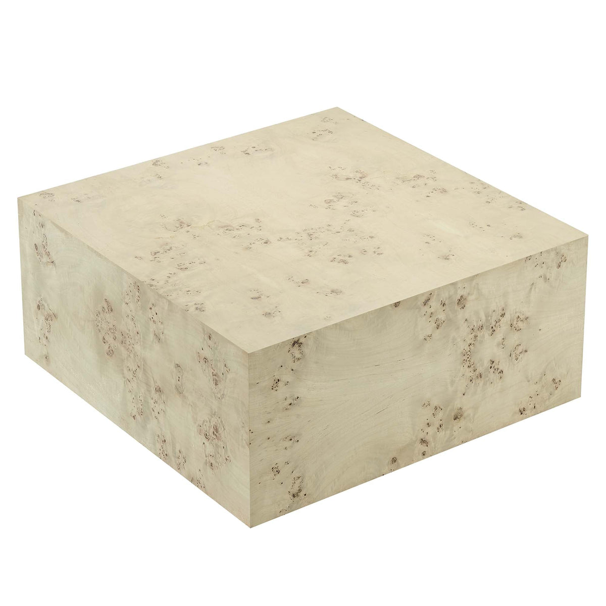 Cosmos 36" Square Burl Wood Coffee Table by Modway, photo 5 of 18
