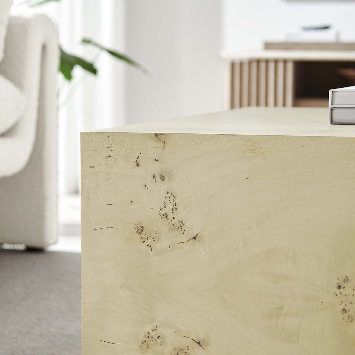 Cosmos 36" Square Burl Wood Coffee Table by Modway, photo 9 of 18