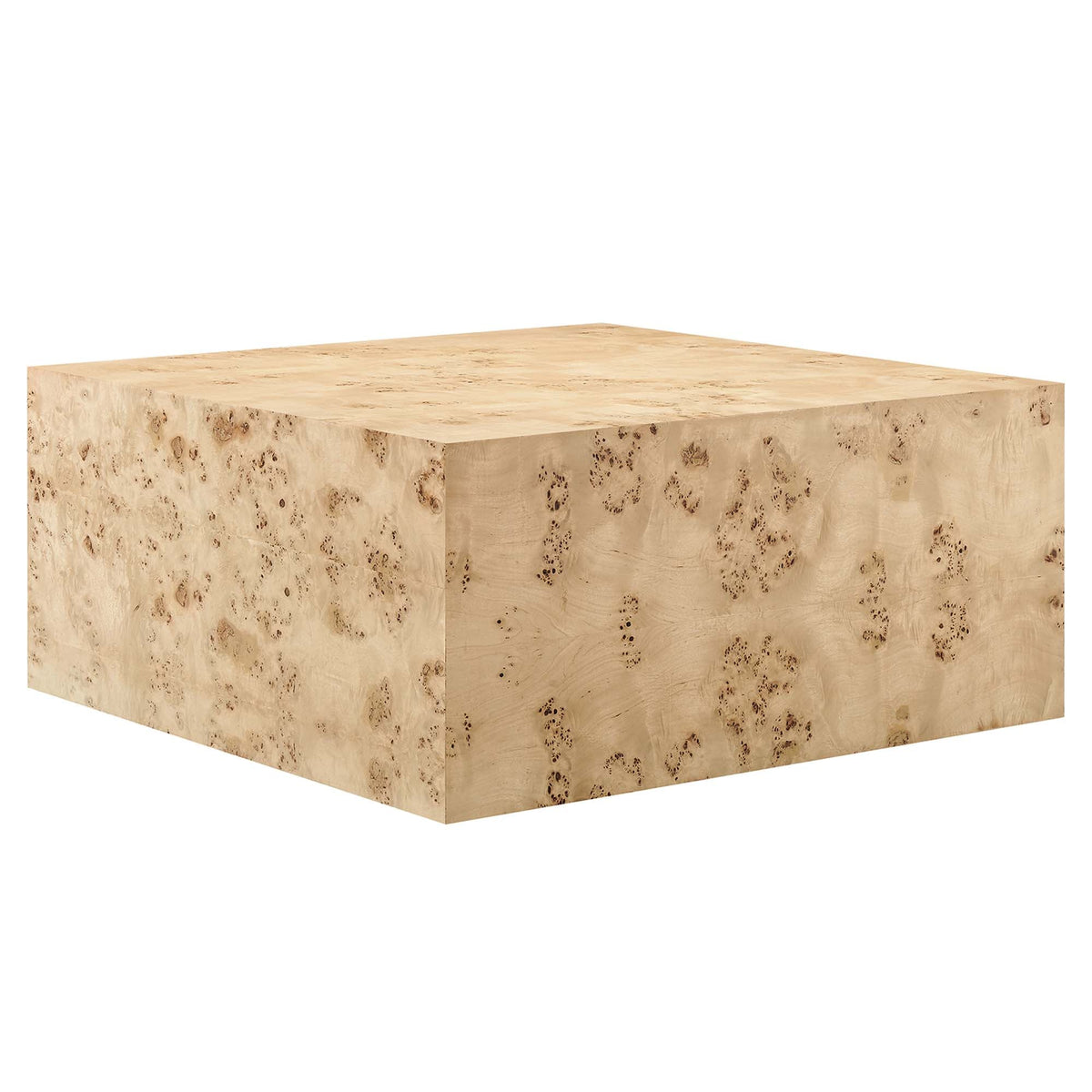 Cosmos 36" Square Burl Wood Coffee Table by Modway, photo 10 of 18