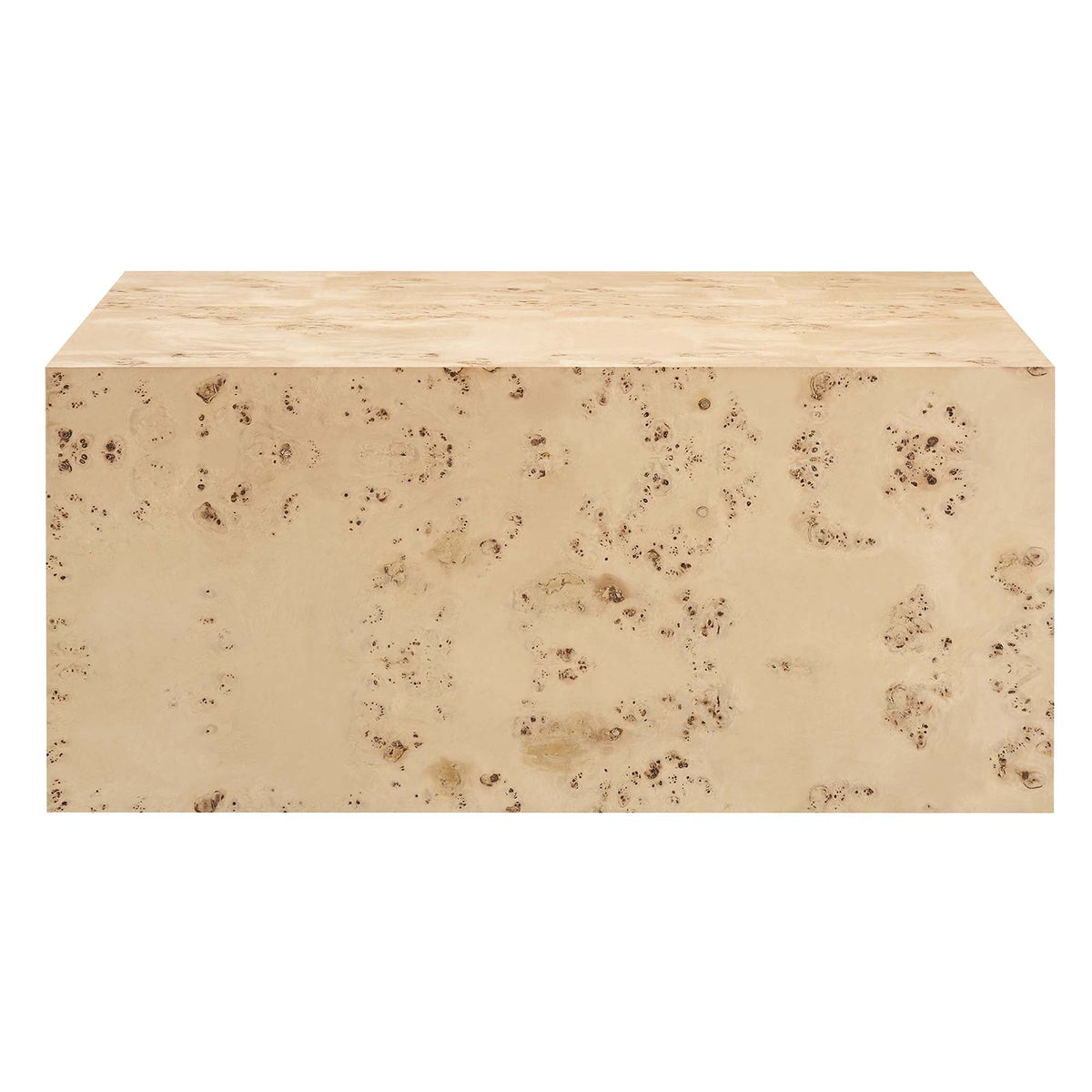Cosmos 36" Square Burl Wood Coffee Table by Modway, photo 15 of 18