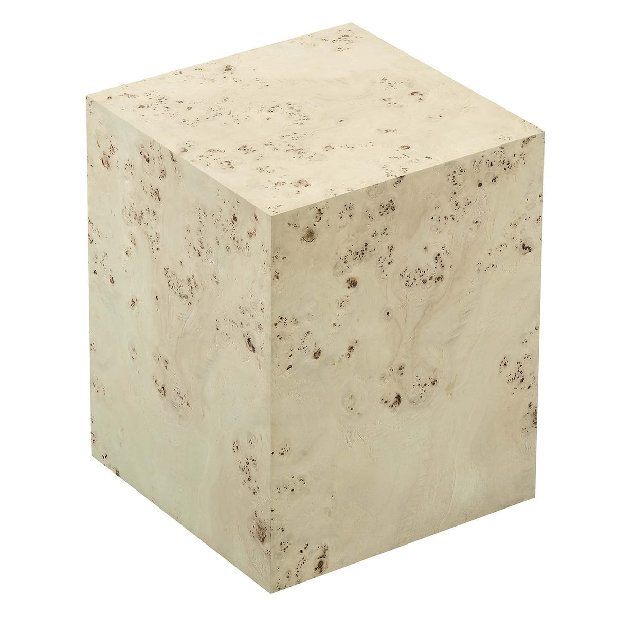 Cosmos 16" Square Burl Wood Side Table by Modway, photo 5 of 18