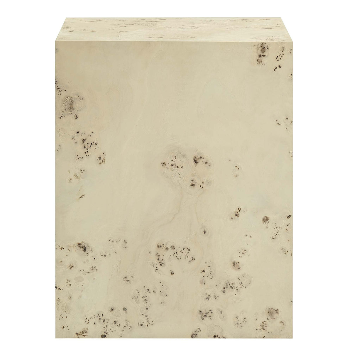 Cosmos 16" Square Burl Wood Side Table by Modway, photo 6 of 18