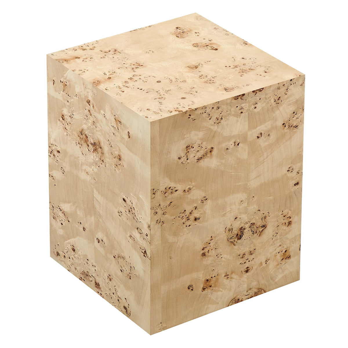 Cosmos 16" Square Burl Wood Side Table by Modway, photo 14 of 18