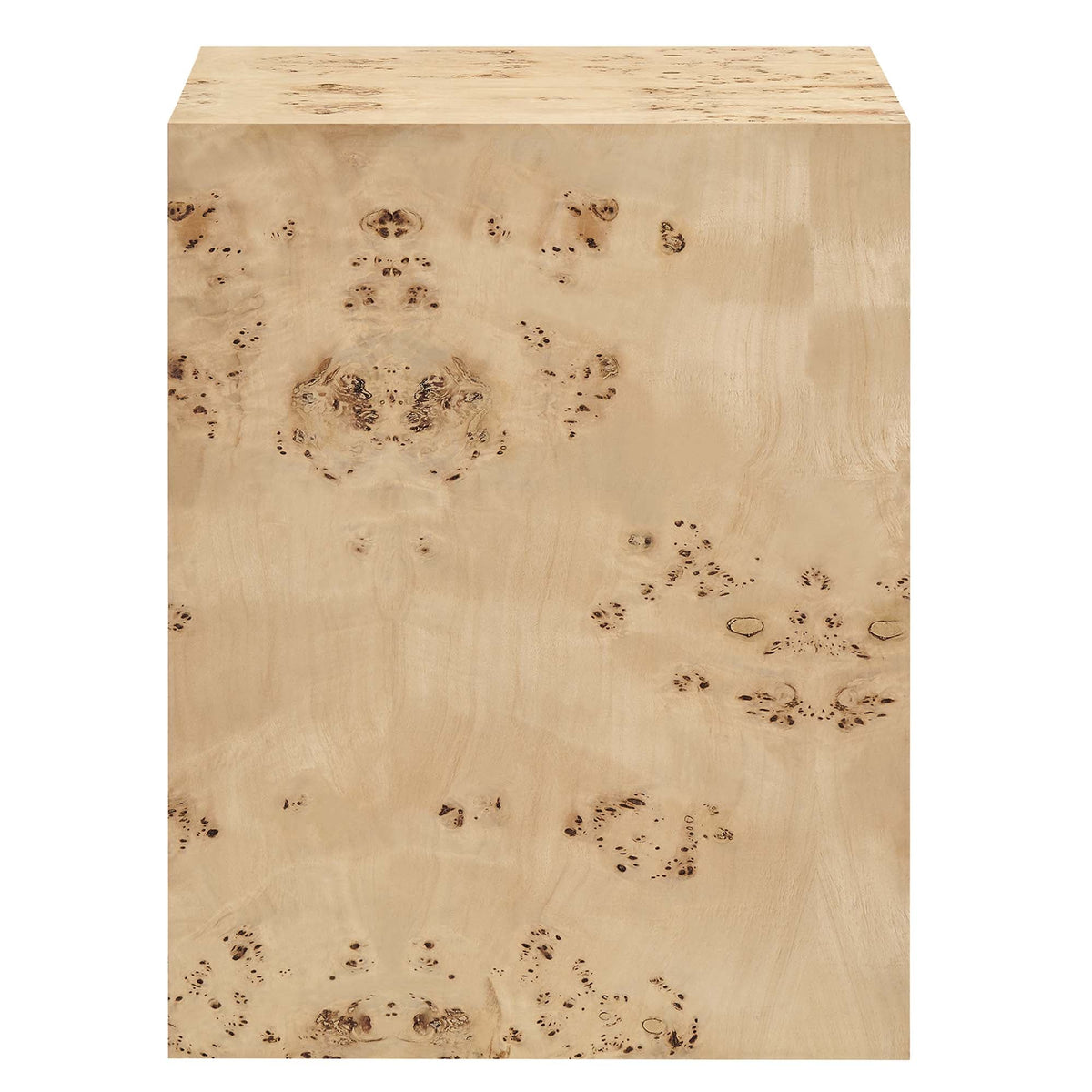 Cosmos 16" Square Burl Wood Side Table by Modway, photo 15 of 18