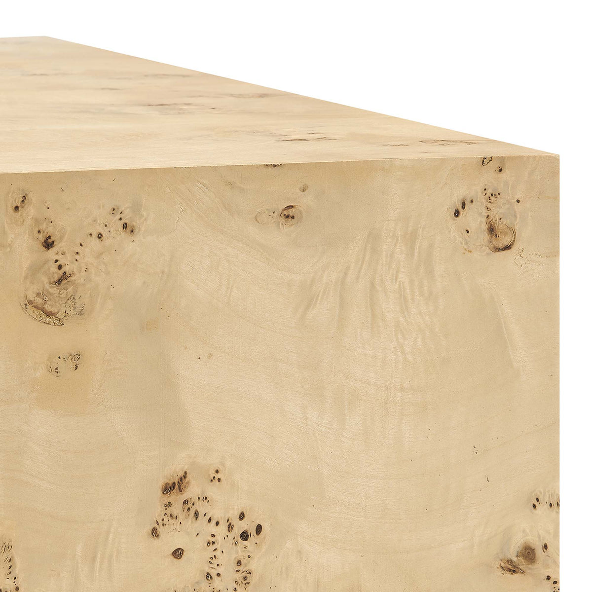 Cosmos 16" Square Burl Wood Side Table by Modway, photo 16 of 18