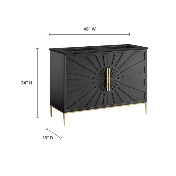 Awaken 48" Double Sink Bathroom Vanity by Modway, photo 2 of 7