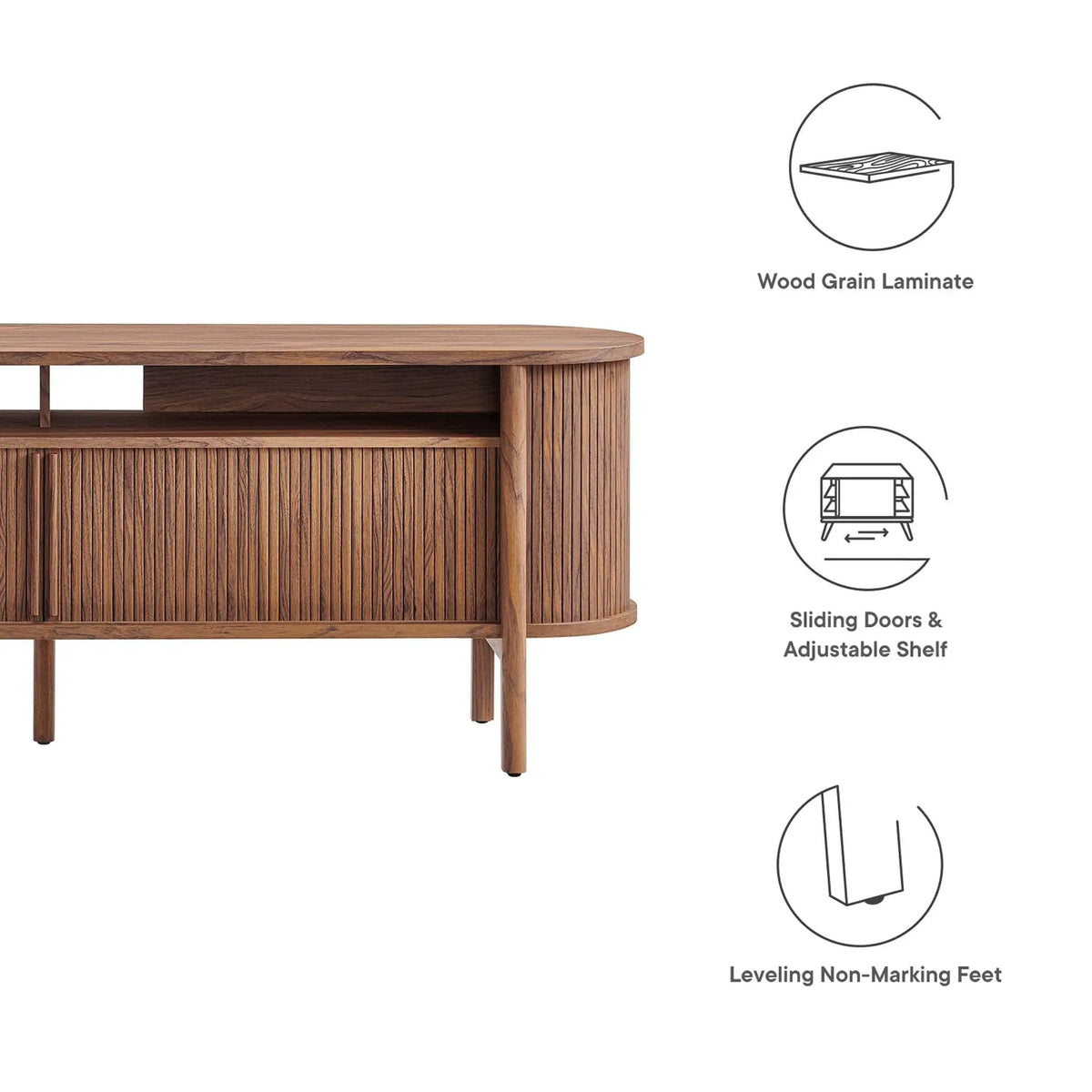 Cadence 71" Curved TV Stand by Modway by HouseOfZazla