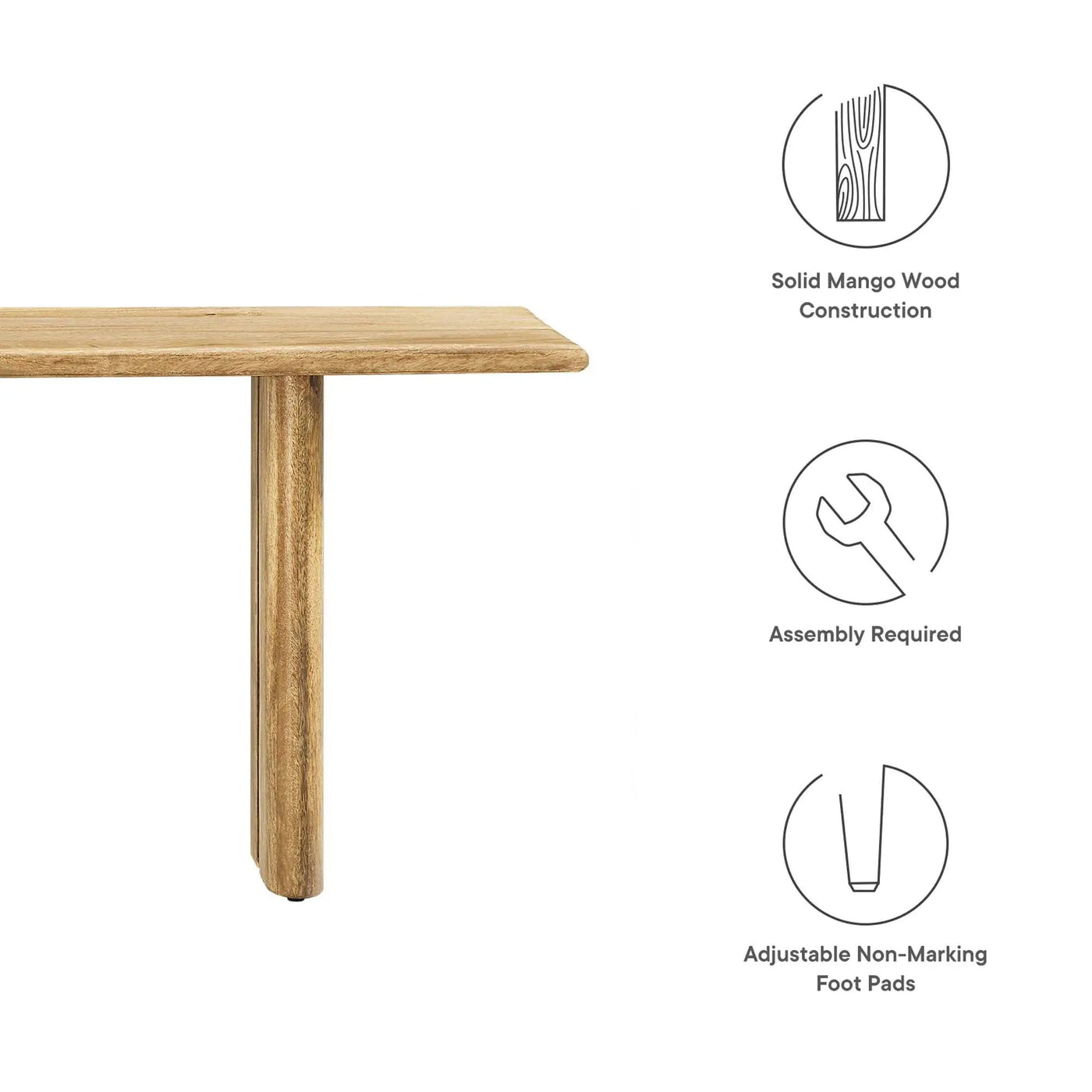Amistad 58" Wood Bench by Modway by HouseOfZazla