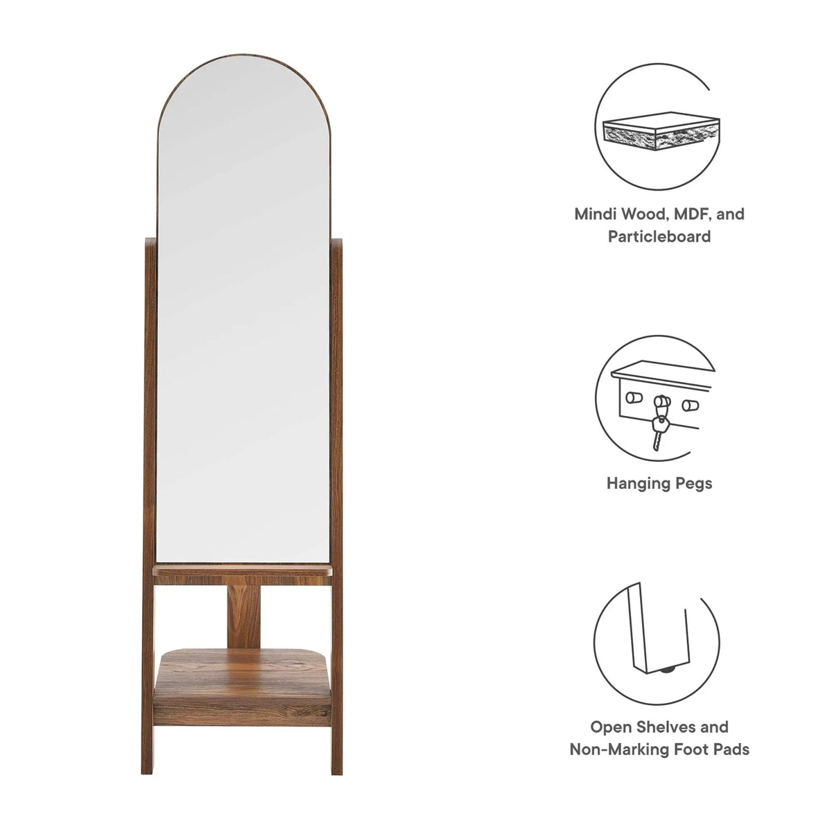 Ascend Standing Mirror by Modway by HouseOfZazla