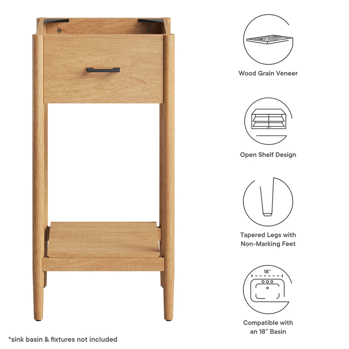 Zaire Bathroom Vanity Cabinet (Sink Basin Not Included) by Modway, photo 2 of 41