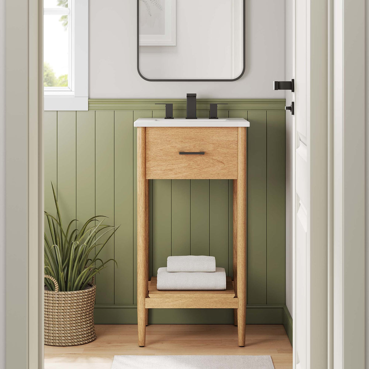 Zaire Bathroom Vanity Cabinet (Sink Basin Not Included) by Modway, photo 9 of 41