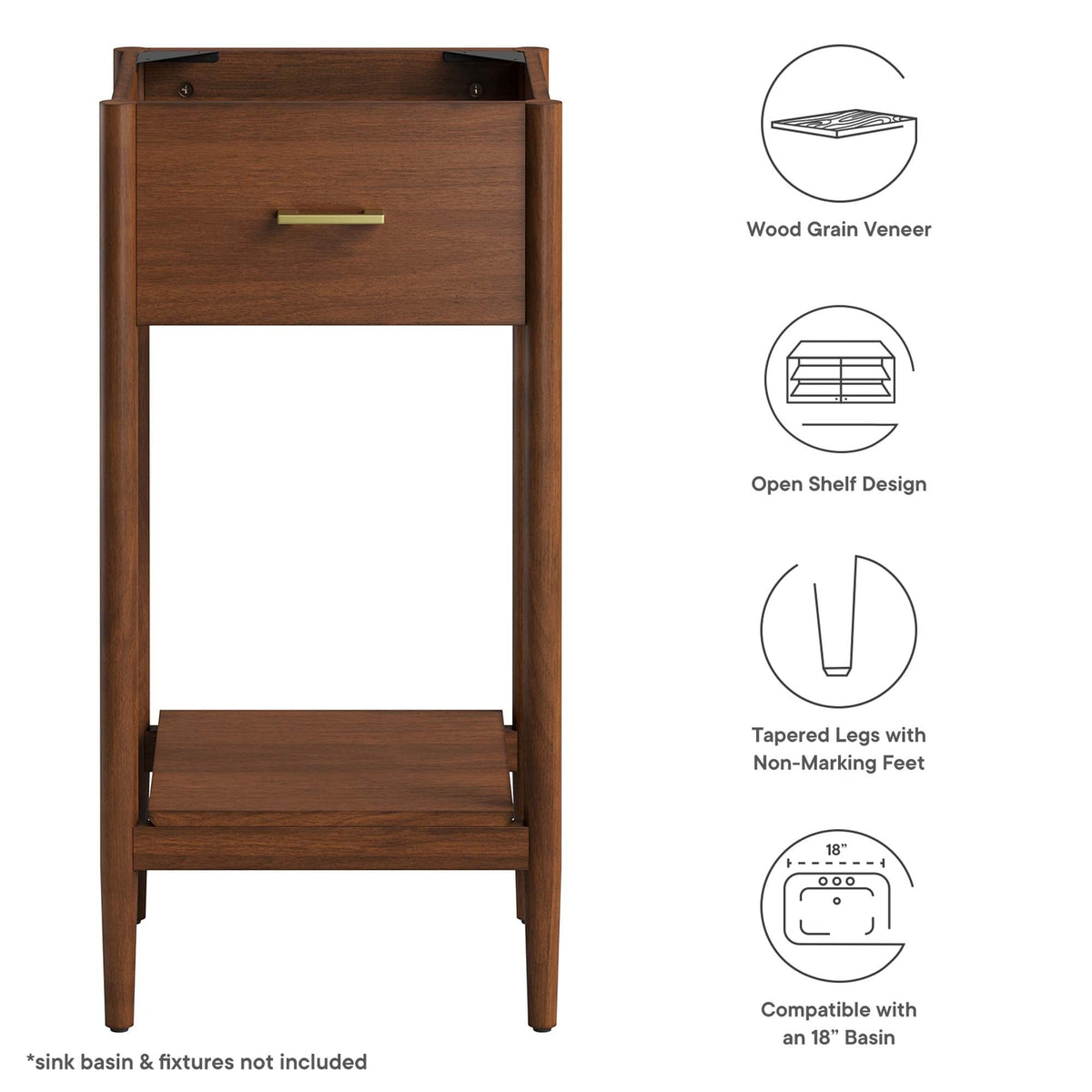 Zaire Bathroom Vanity Cabinet (Sink Basin Not Included) by Modway, photo 11 of 41