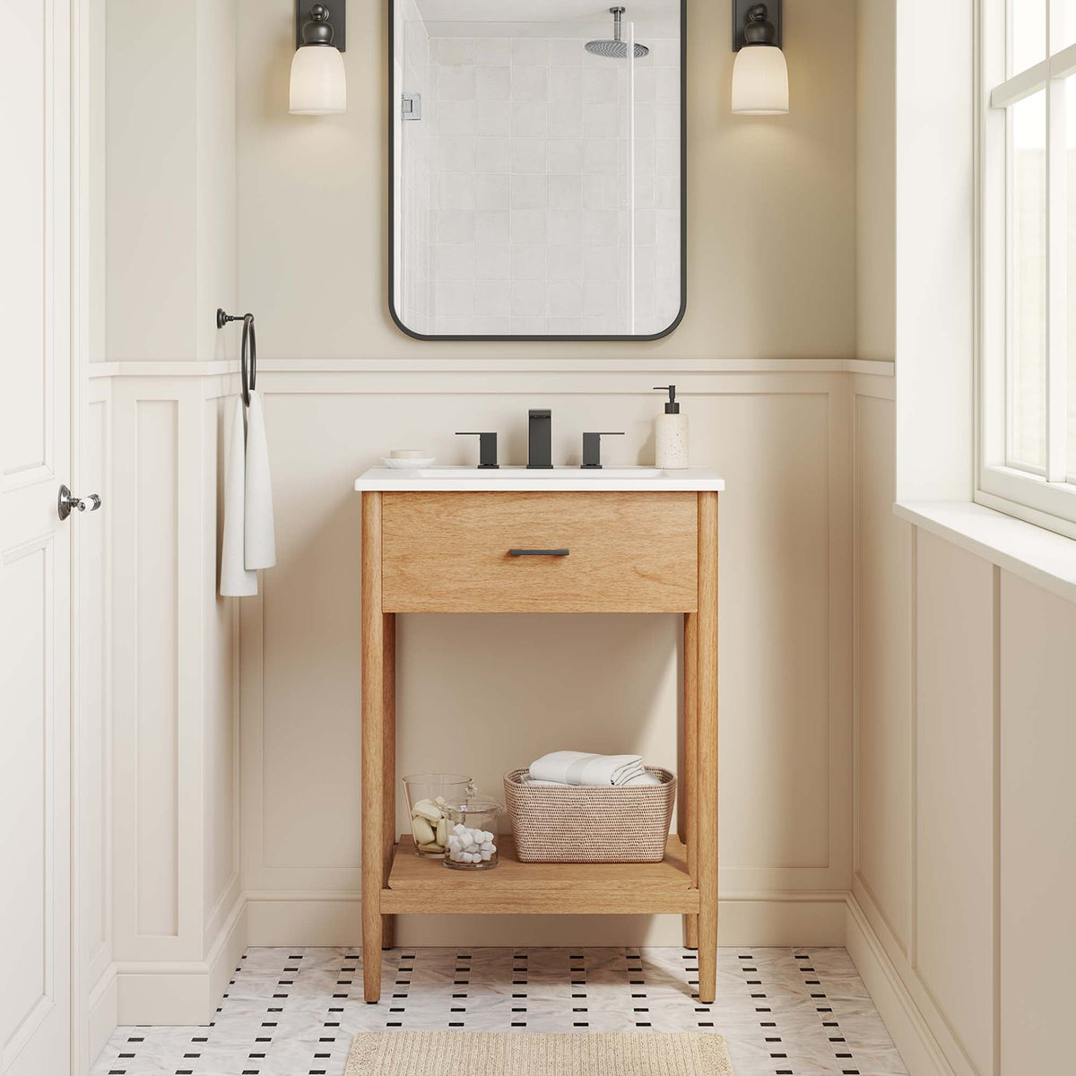 Zaire Bathroom Vanity Cabinet (Sink Basin Not Included) by Modway, photo 27 of 41