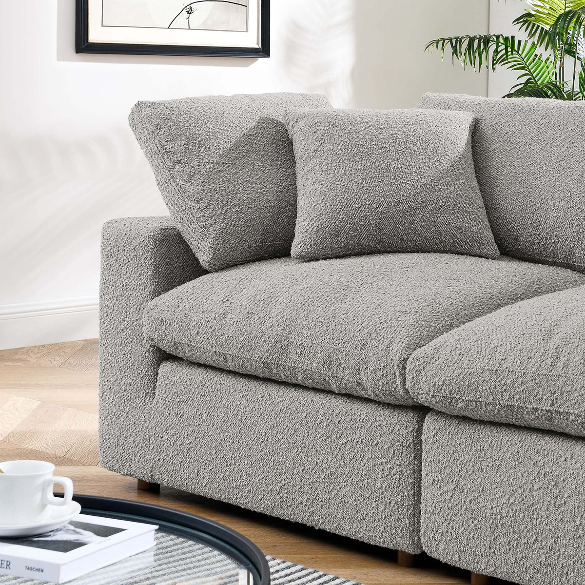 Commix Down Filled Overstuffed Boucle Fabric Loveseat by Modway, photo 15 of 15