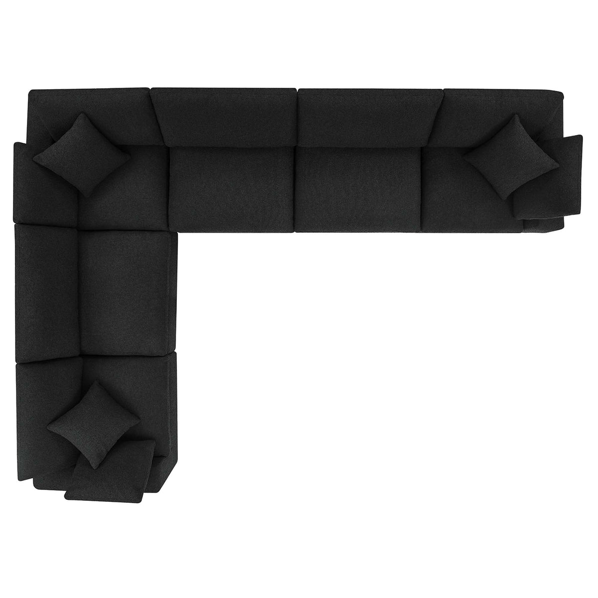 Commix 6-Piece Down Filled Overstuffed Boucle Fabric Sectional Sofa by Modway, photo 3 of 30