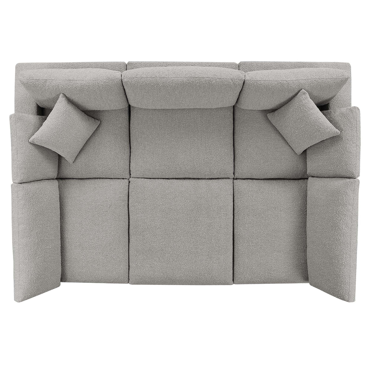 Commix 6-Piece Down Filled Overstuffed Boucle Fabric Sectional Sofa by Modway, photo 28 of 30