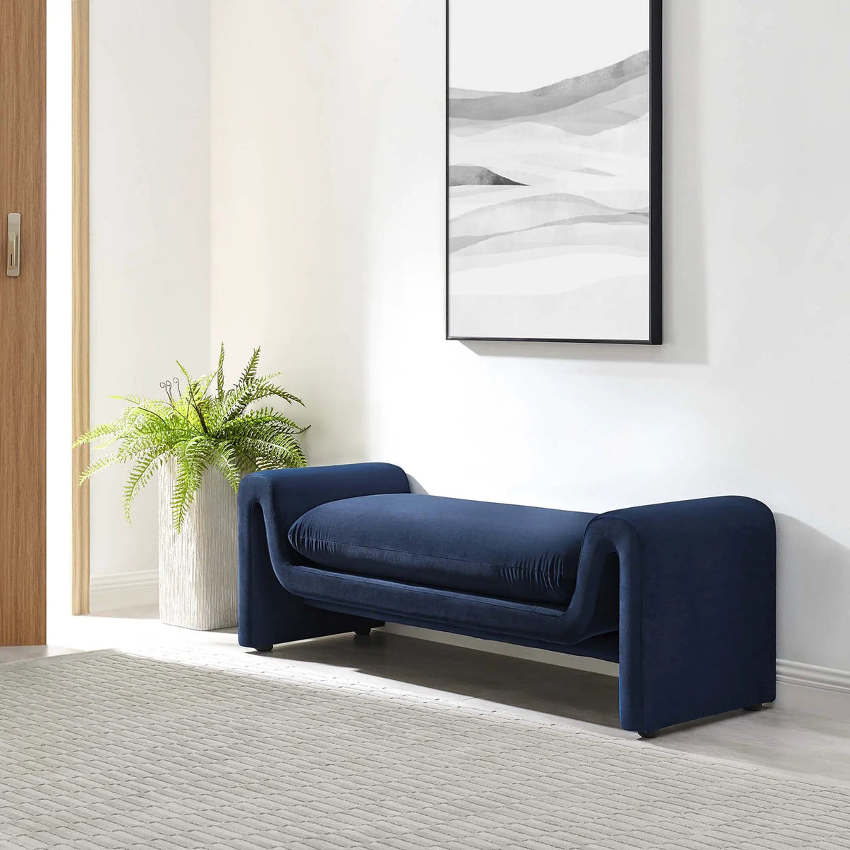Waverly Performance Velvet Bench by Modway by HouseOfZazla