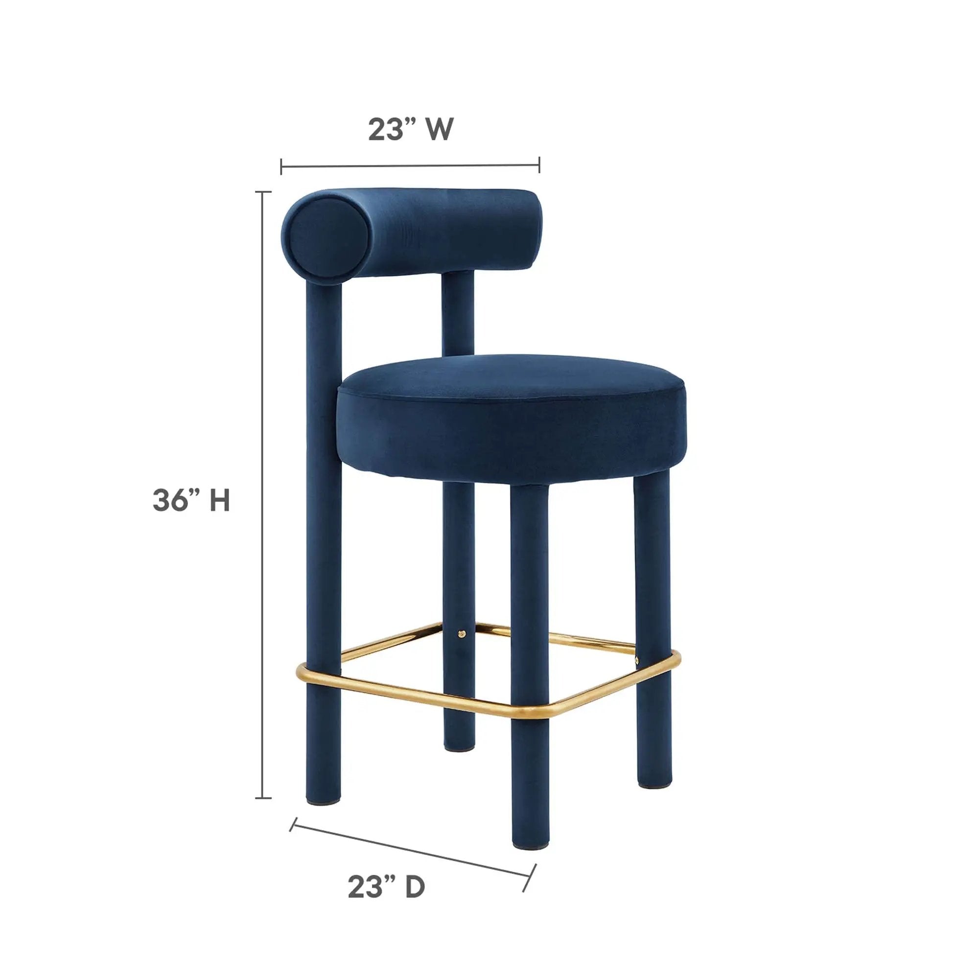 Toulouse Performance Velvet Counter Stool by Modway by HouseOfZazla