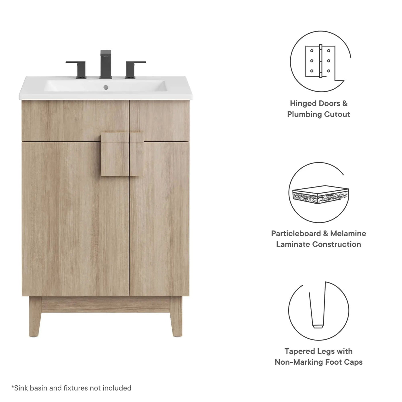 Miles 24-Inch Bathroom Vanity Cabinet by Modway by HouseOfZazla