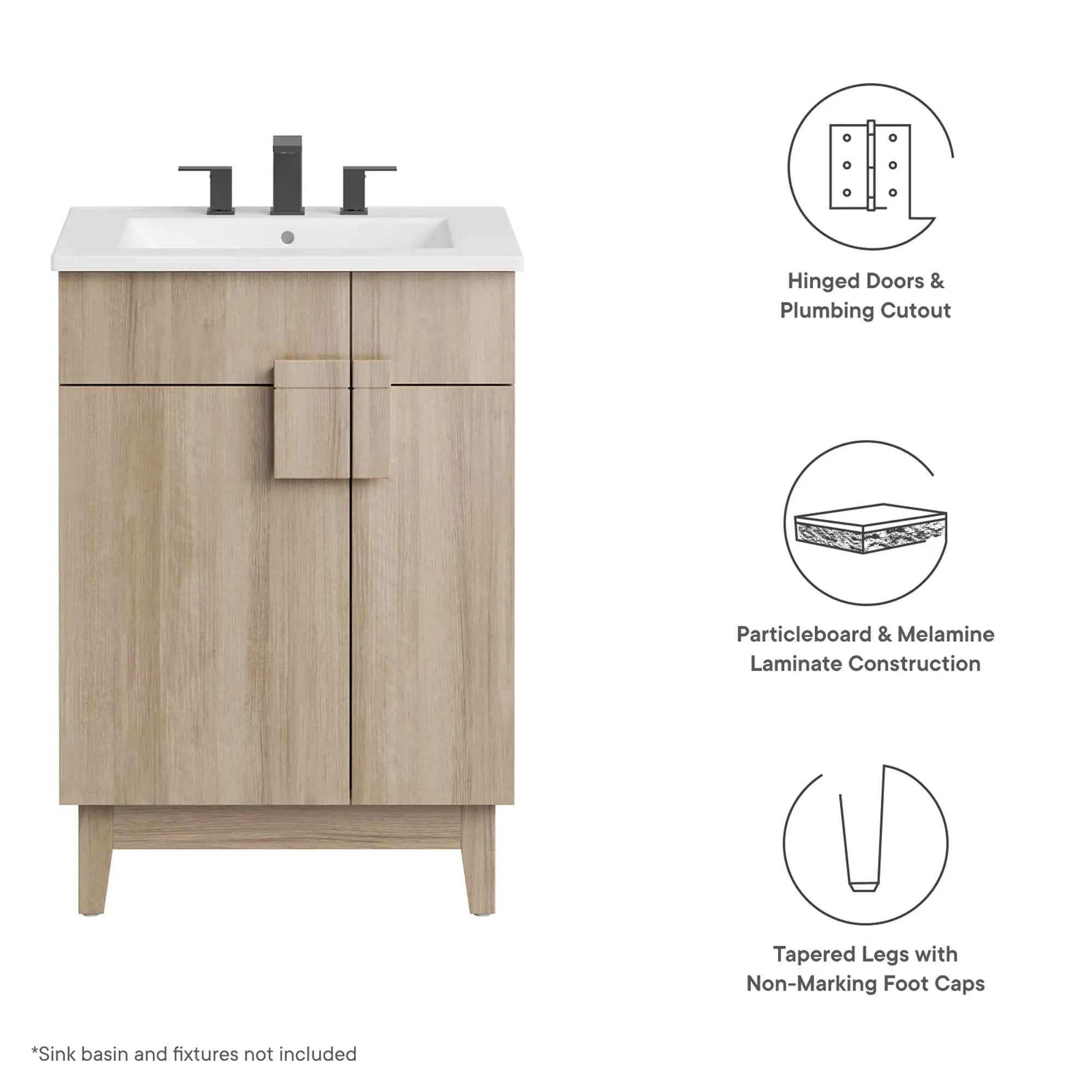 Miles 24-Inch Bathroom Vanity Cabinet by Modway by HouseOfZazla