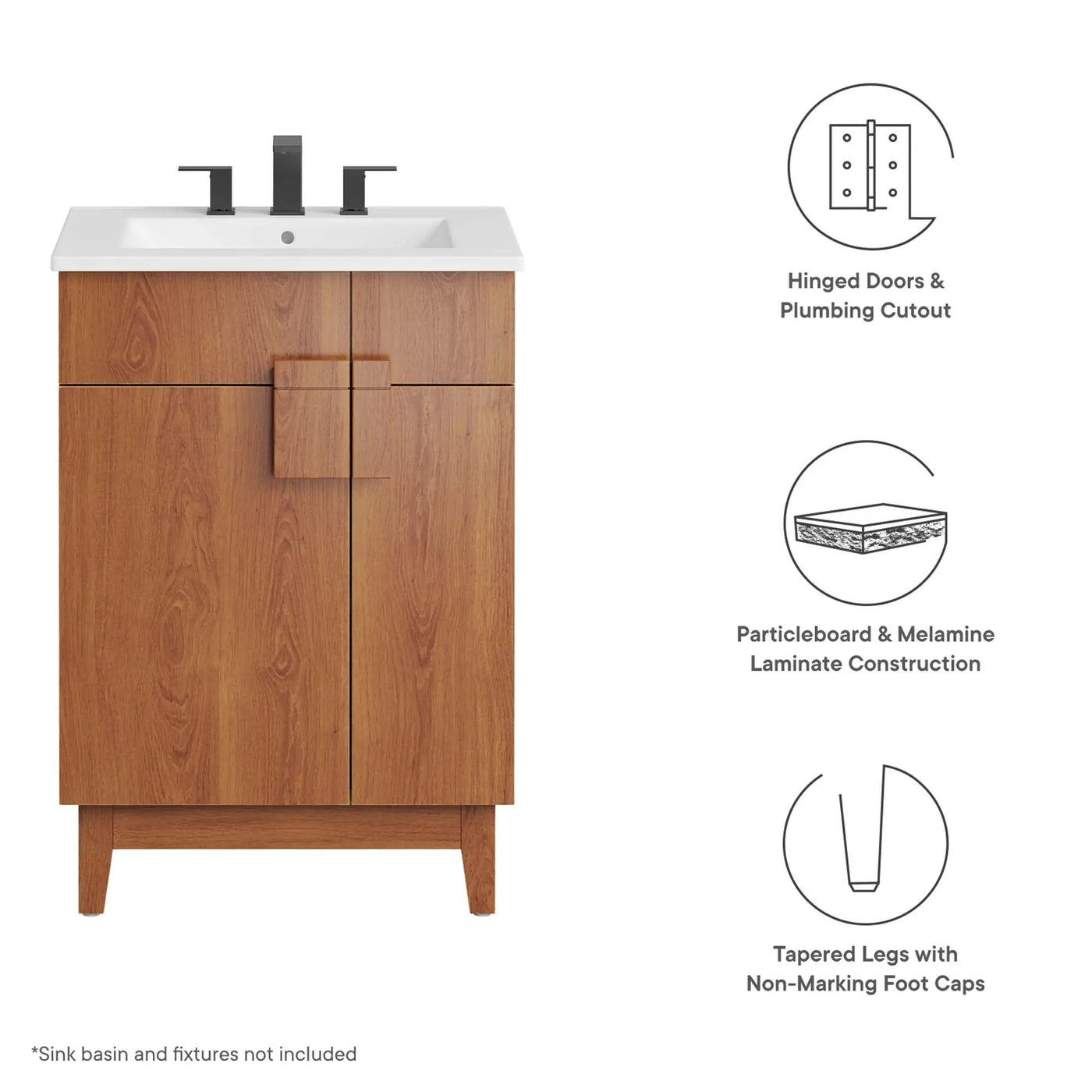 Miles 24-Inch Bathroom Vanity Cabinet by Modway by HouseOfZazla