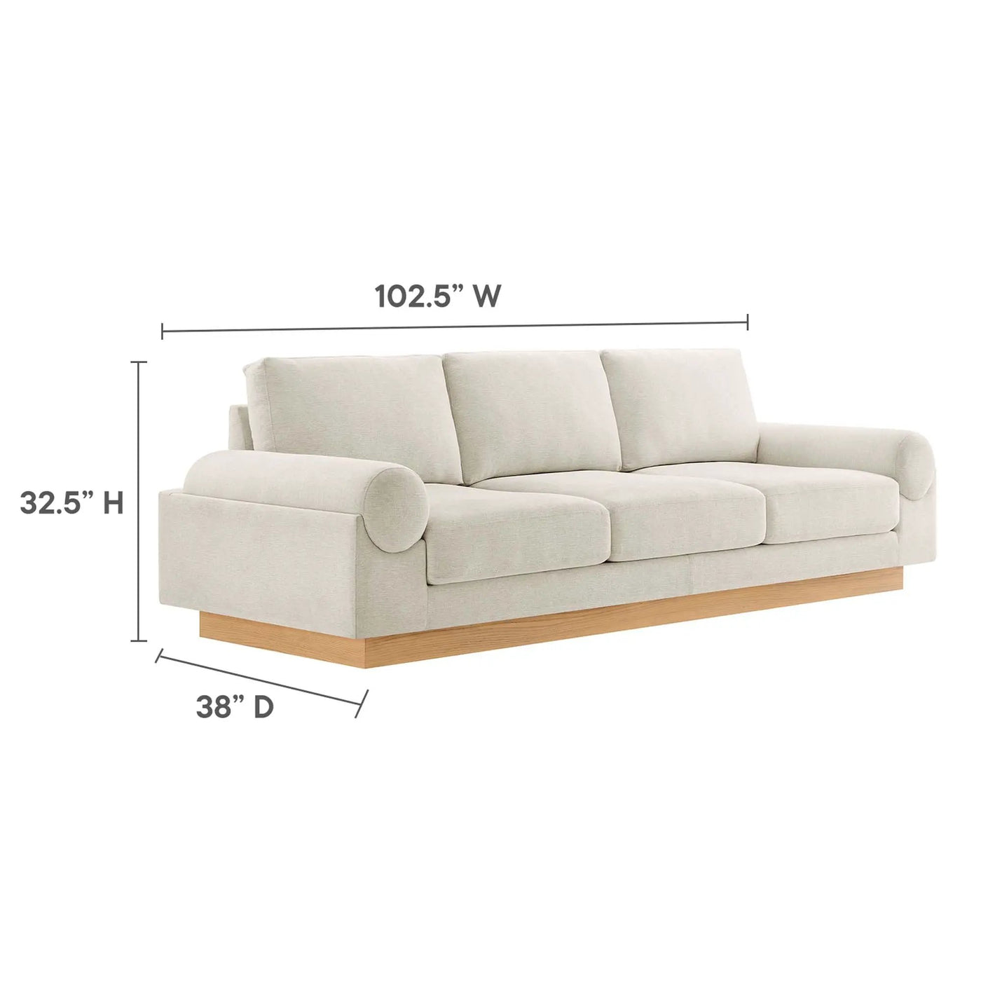 Oasis Upholstered Fabric Sofa by Modway by HouseOfZazla