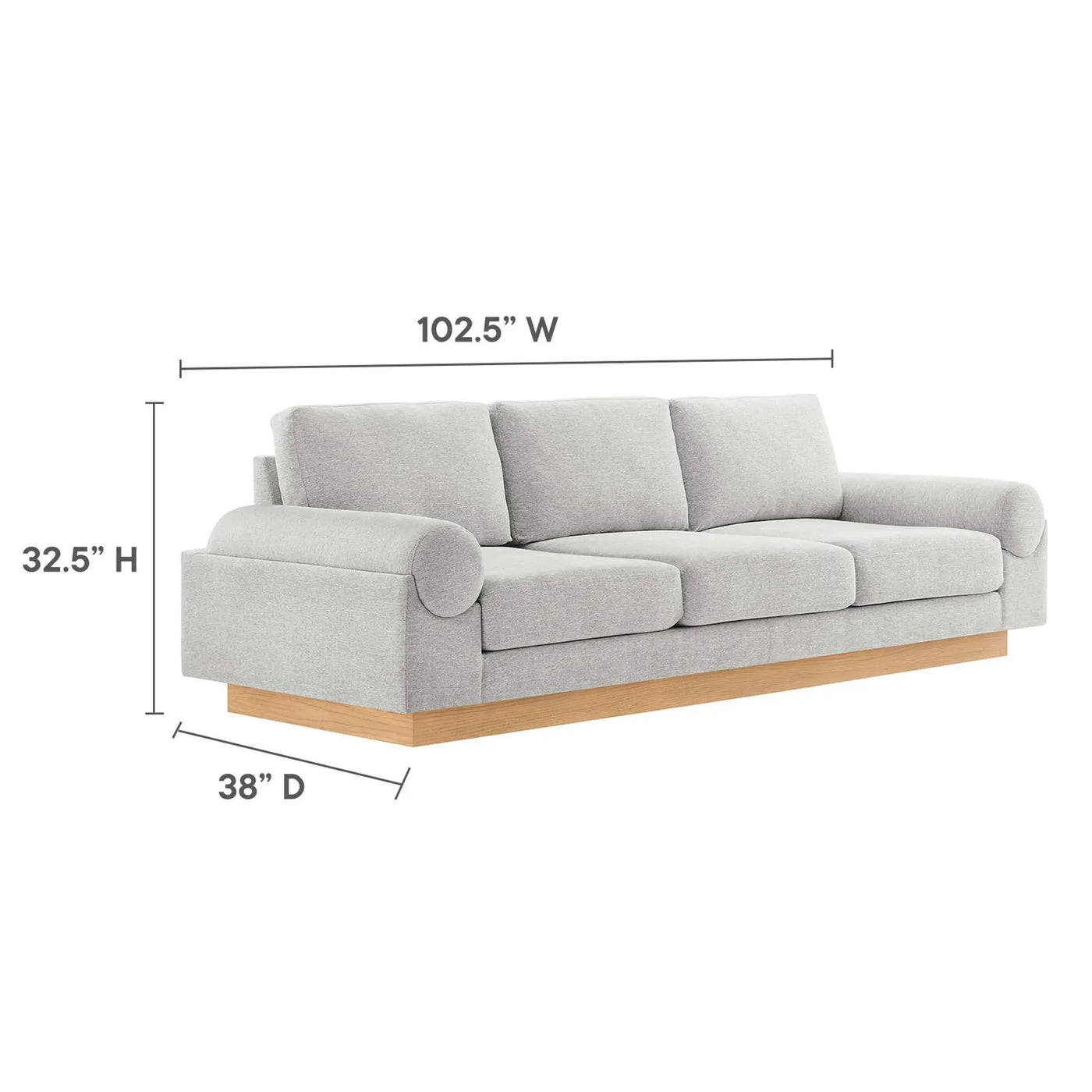 Oasis Upholstered Fabric Sofa by Modway by HouseOfZazla