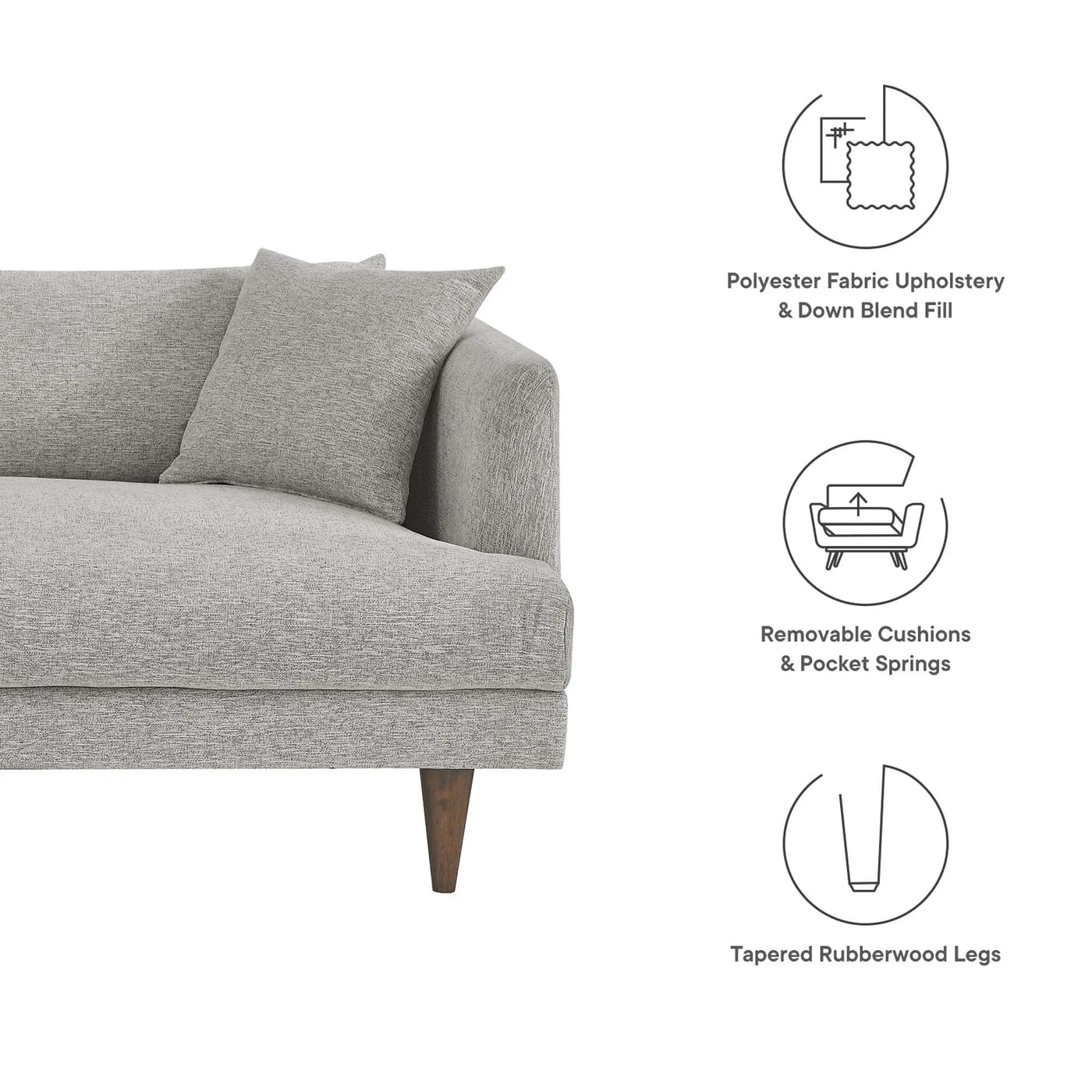 Zoya Down Filled Overstuffed Sofa by Modway by HouseOfZazla