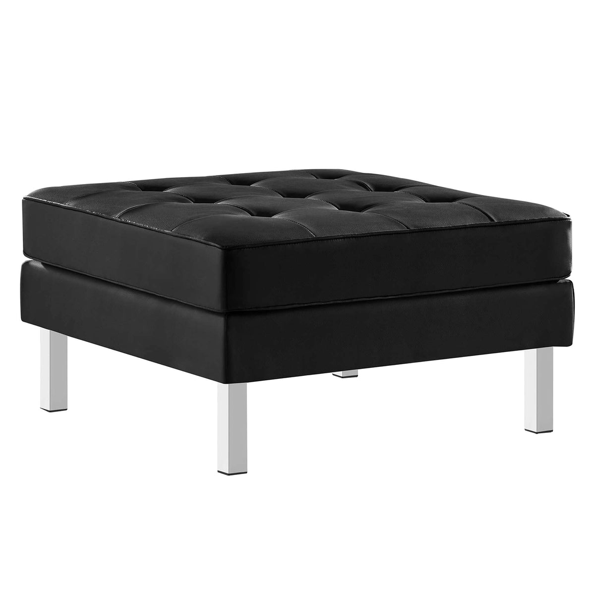 Loft Tufted Vegan Leather Sofa and Ottoman Set by Modway, photo 7 of 39