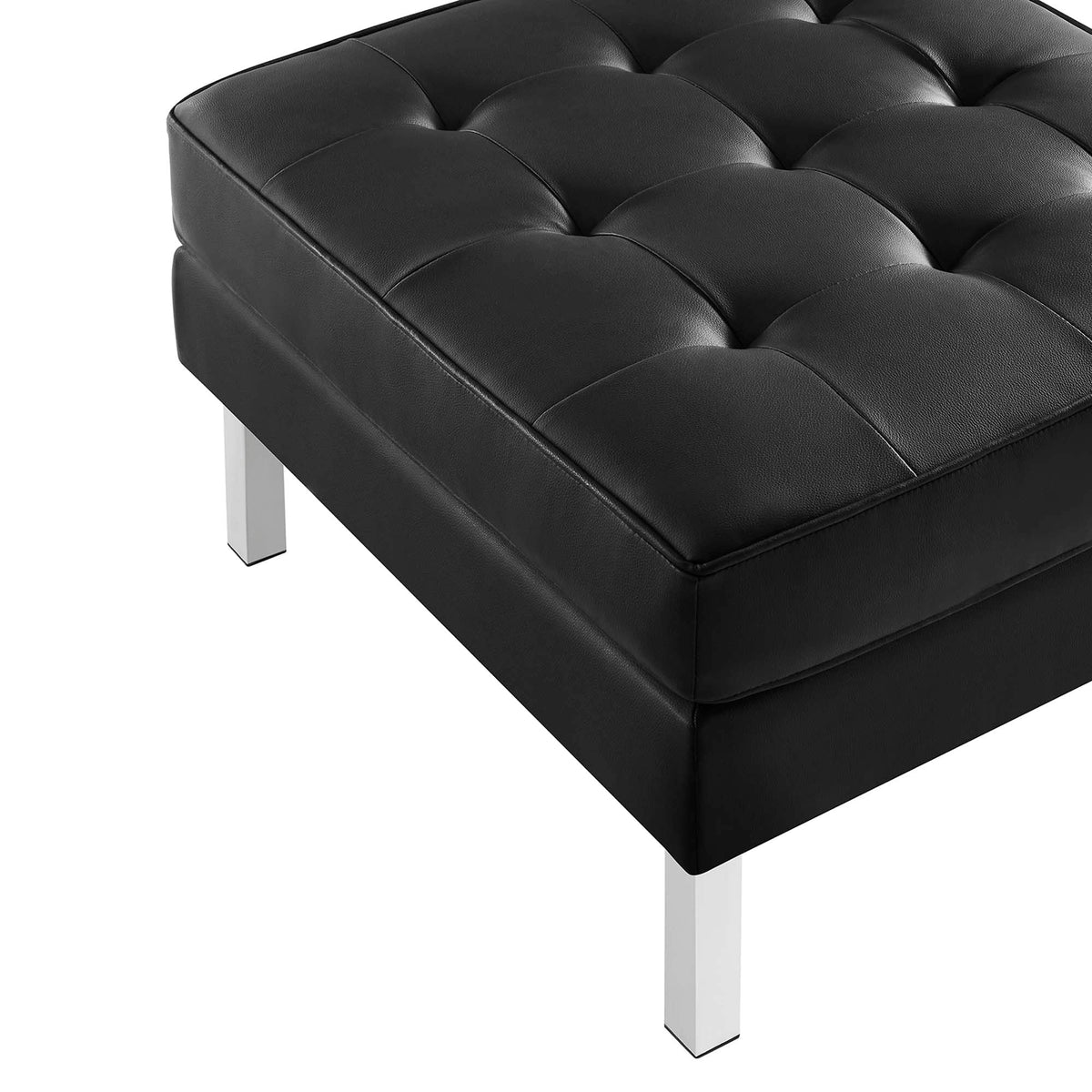 Loft Tufted Vegan Leather Sofa and Ottoman Set by Modway, photo 9 of 39