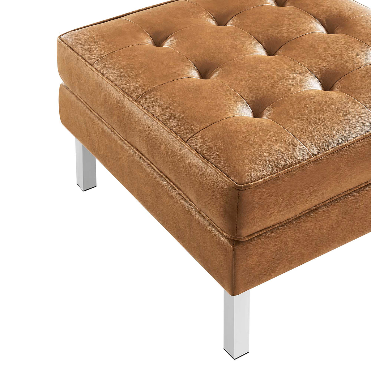 Loft Tufted Vegan Leather Sofa and Ottoman Set by Modway, photo 28 of 39