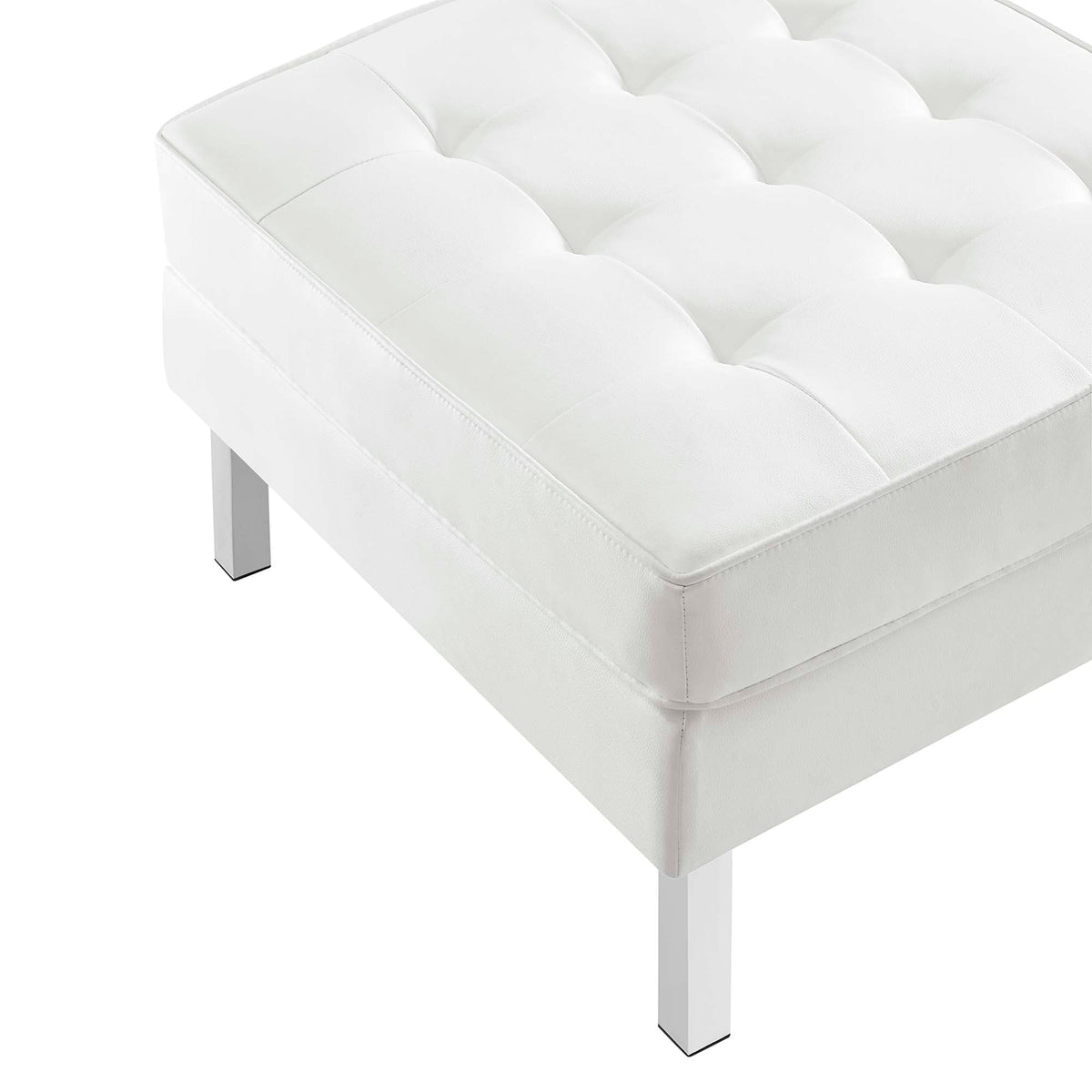 Loft Tufted Vegan Leather Sofa and Ottoman Set by Modway, photo 38 of 39
