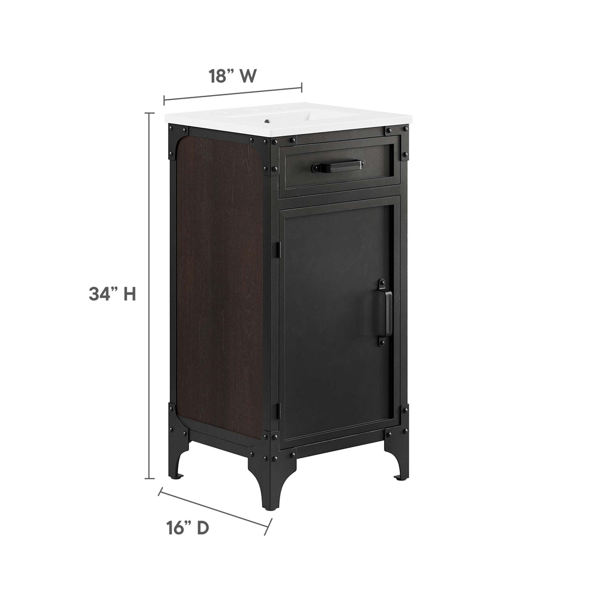 Steamforge Bathroom Vanity by Modway, photo 9 of 14