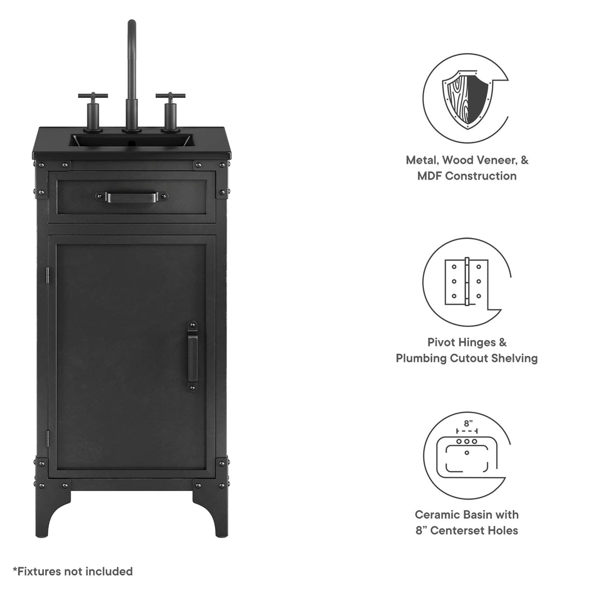 Steamforge Bathroom Vanity by Modway, photo 3 of 14