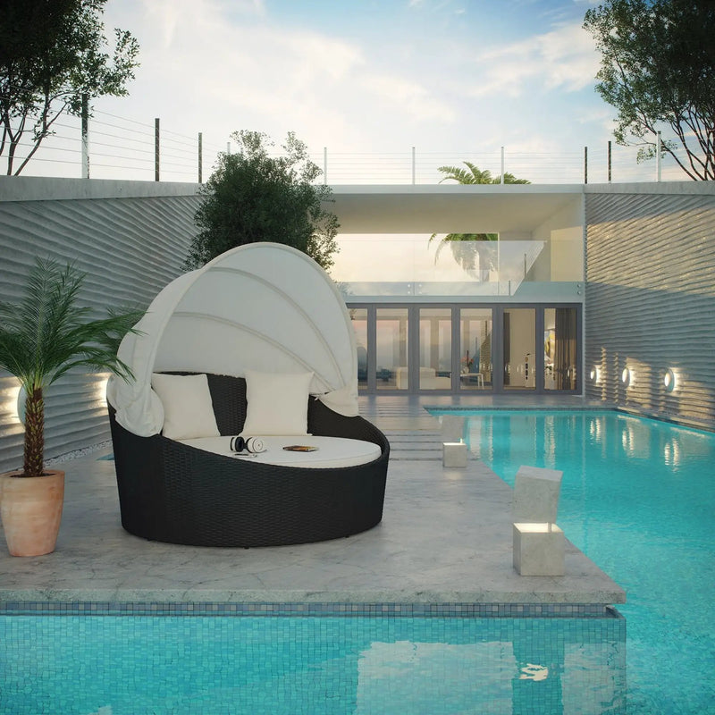 Siesta Canopy Outdoor Patio Daybed by Modway by HouseOfZazla
