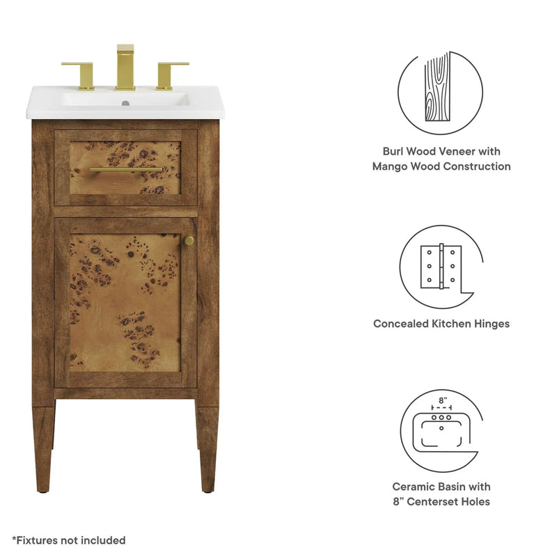 Elysian 18" Wood Bathroom Vanity by Modway by HouseOfZazla