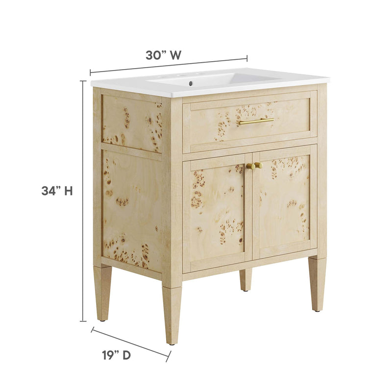Elysian 30" Wood Bathroom Vanity by Modway - EEI-6443, photo 4 of 12