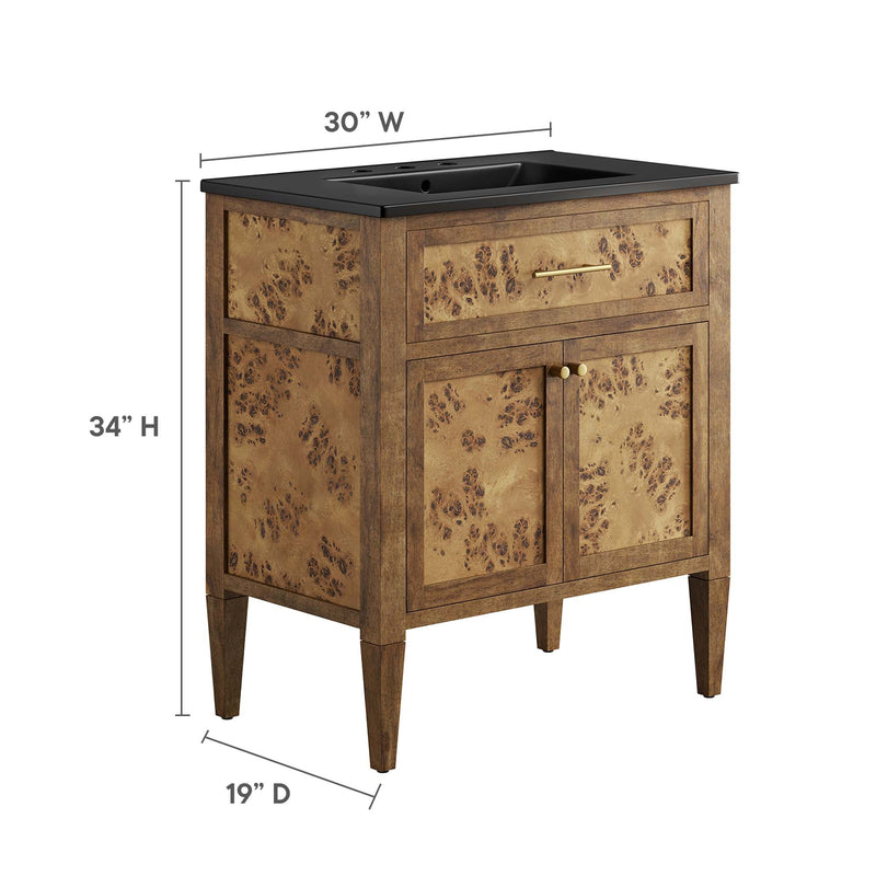 Elysian 30" Wood Bathroom Vanity by Modway - EEI-6446, photo 4 of 12